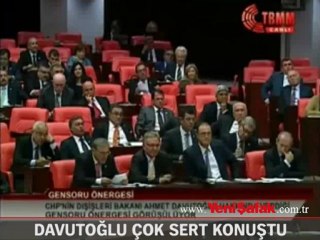 Davutoğlu sert konuştu