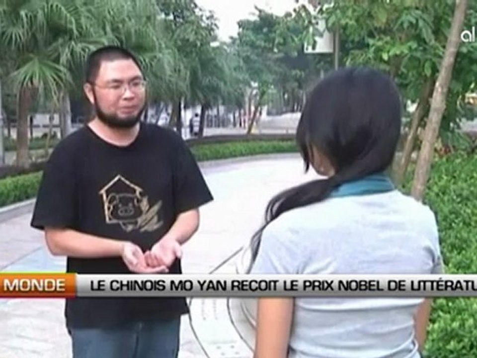 Le chinois Mo Yan reçoit le Nobel de Littérature