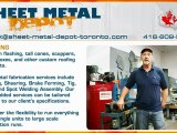 Sheet-metal-depot-toronto.com | Custom Roofing products, flashing, tall cones, scuppers, pitch boxes