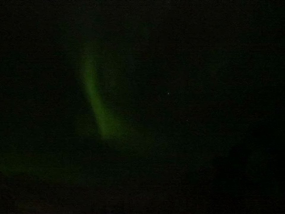 Aurores boréales en temps réel, à Tromsø, Norvège