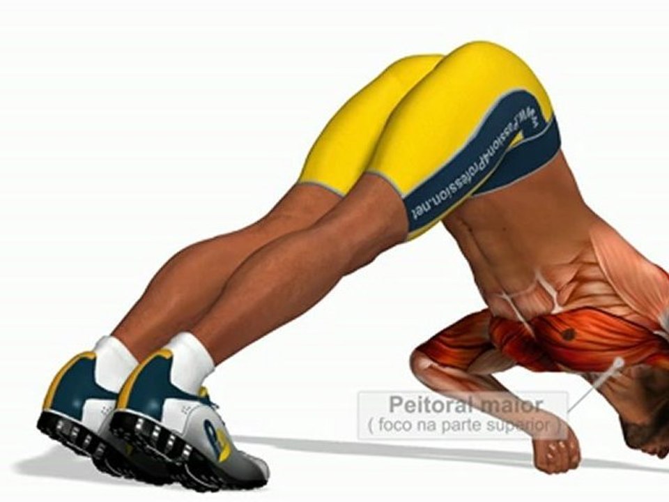 Flexões em V (com os pulsos fechados)