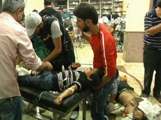 Syria: Dramatic video of the injured children of Aleppo