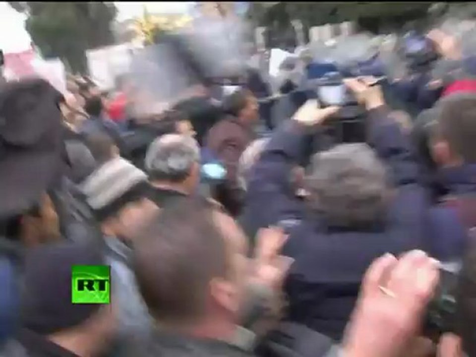 Video of angry riots in Albania: Cars torched, cops stoned, 3 dead