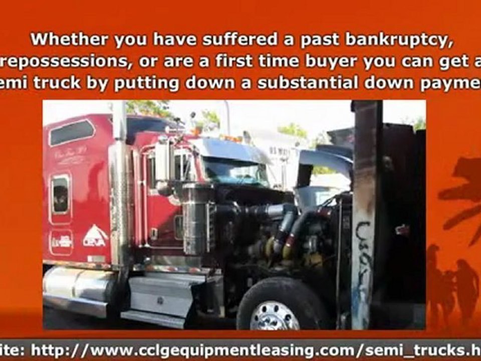 Semi Trucks Financing, Start Ups Ok, Bad And Good Credit Welcome      Hi, it is Rick from U.S Corporate Capital Leasing Group.   Semi Truck Financing,is available for Start Ups and seasoned businesses with good and bad credit.