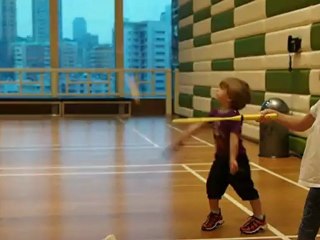 Premier cours de badminton