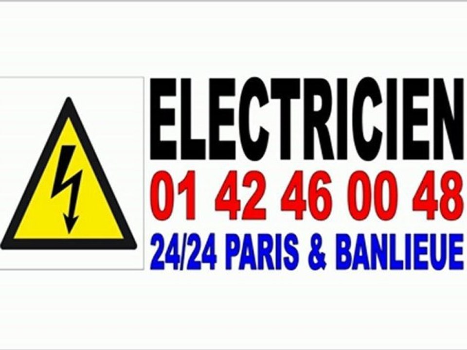 ELECTRICIEN ELECTRICITE PARIS 8e 75008 - TEL : 0142460048 - DEPANNAGE IMMEDIAT 24/24