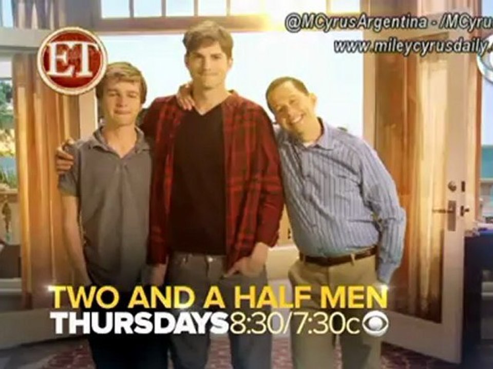 ET First Look - Miley Cyrus on Two And A Half Men [Subtitulado al Español]