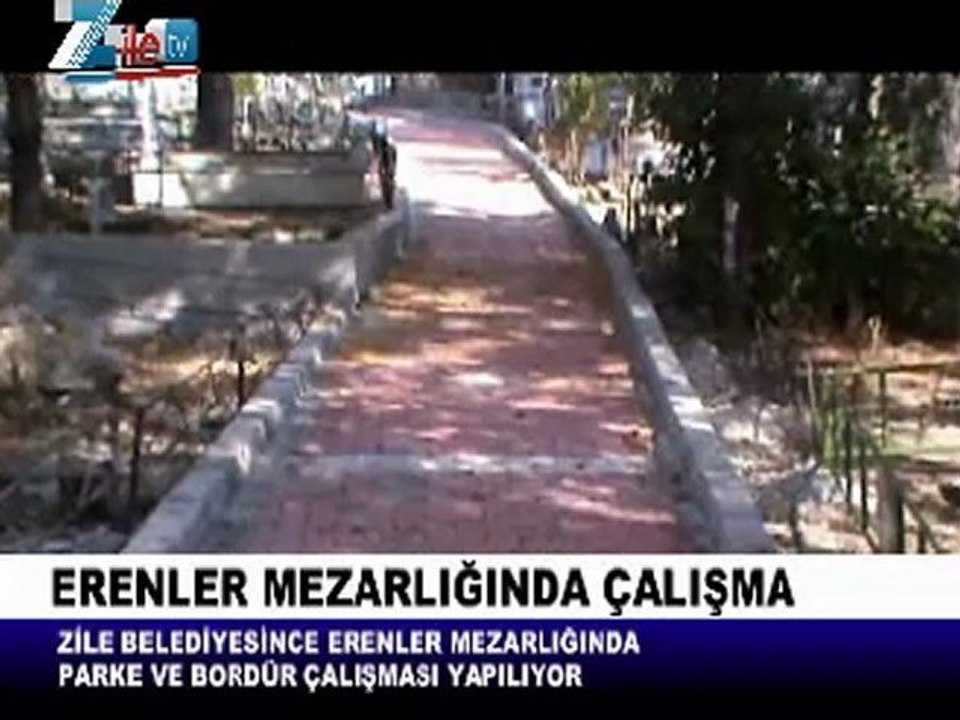 Zile erenler mezarlığında çalışma