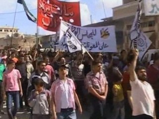 Syrians stage peaceful anti-government protest