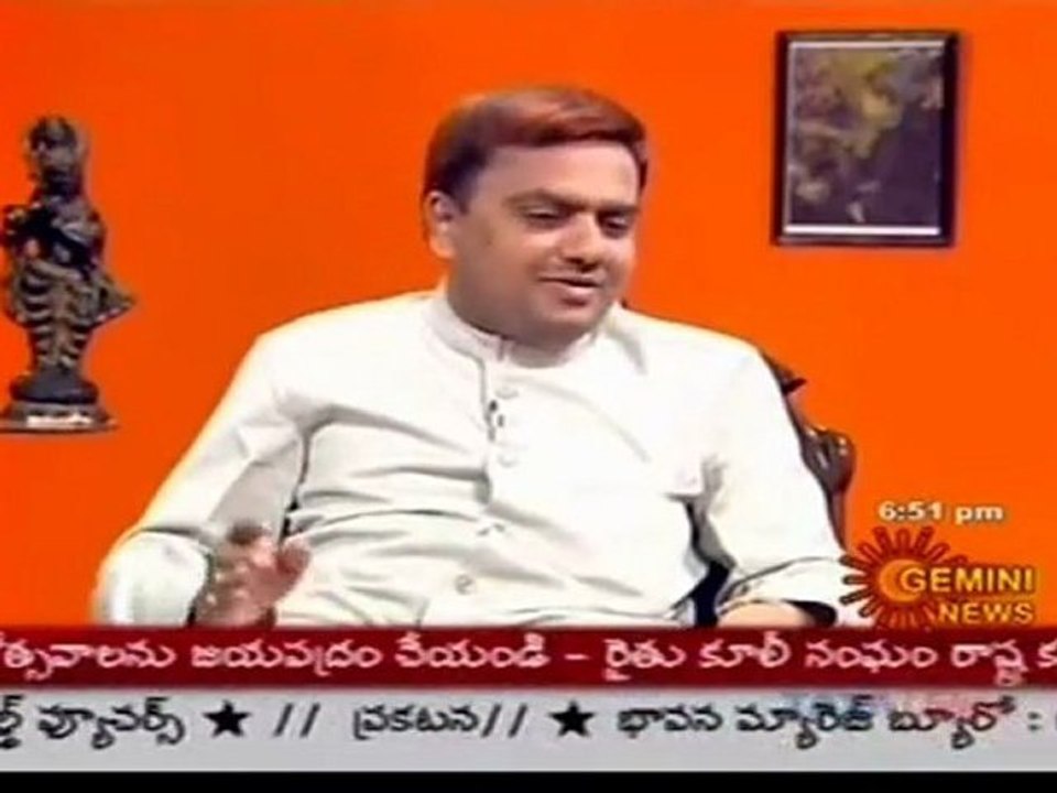 N N Murthy speaks on Paryavaran Kavitodyamam at Gemini TV (Interview Part-7)