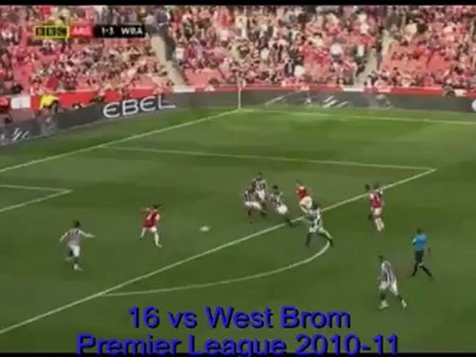 Samir Nasri's 27 goals for Arsenal