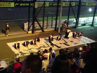 2012/10/06 F1日本グランプリ 前夜祭 書道パフォーマンス