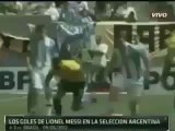 Los 30 Goles del crack Lionel Messi en la Seleccion Argentina hasta la doppieta a Uruguay