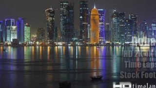 Doha, Qatar - HD 2K 4K 8K Video Time Lapse Stock Footage Royalty-Free