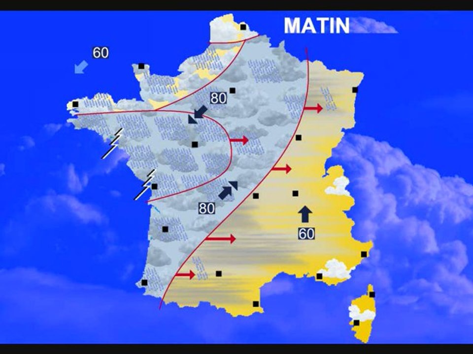 Météo 14 octobre 2012: Pluies fortes, vent, orages !