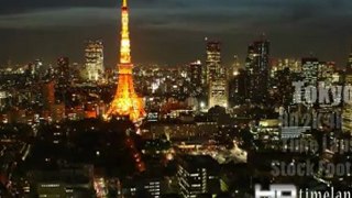 Tokyo, Japan - HD 2K 4K 8K Video Time Lapse Stock Footage Royalty-Free