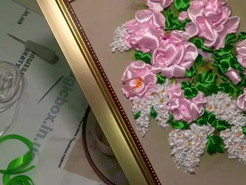 Мастер-класс по вышивке лентами, урок №1