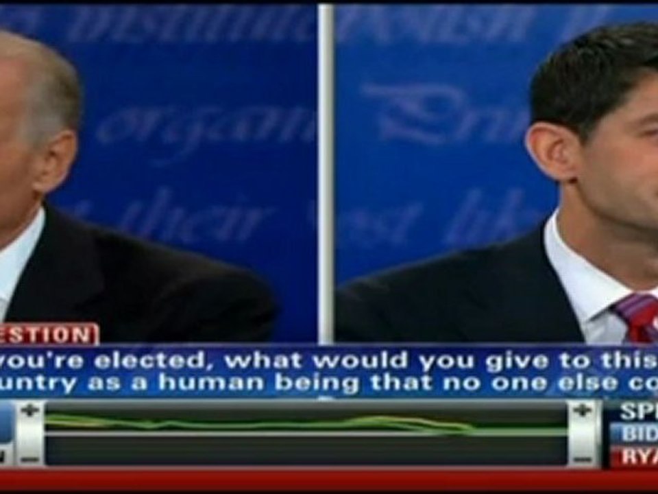 Le débat des vice président américains Biden vs Ryan 3-3
