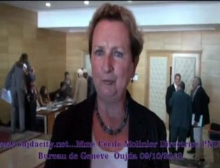 cécile Molinier directrice PNUD bureau de genéve / oujda  la region oriental  du Maroc