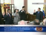 Presidente Chávez juramenta a nuevos miembros de gabinete ejecutivo
