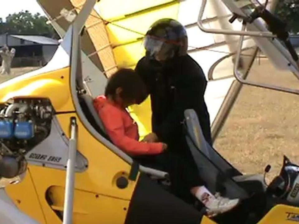 Atterrissage mathilde avec Pégase ulm