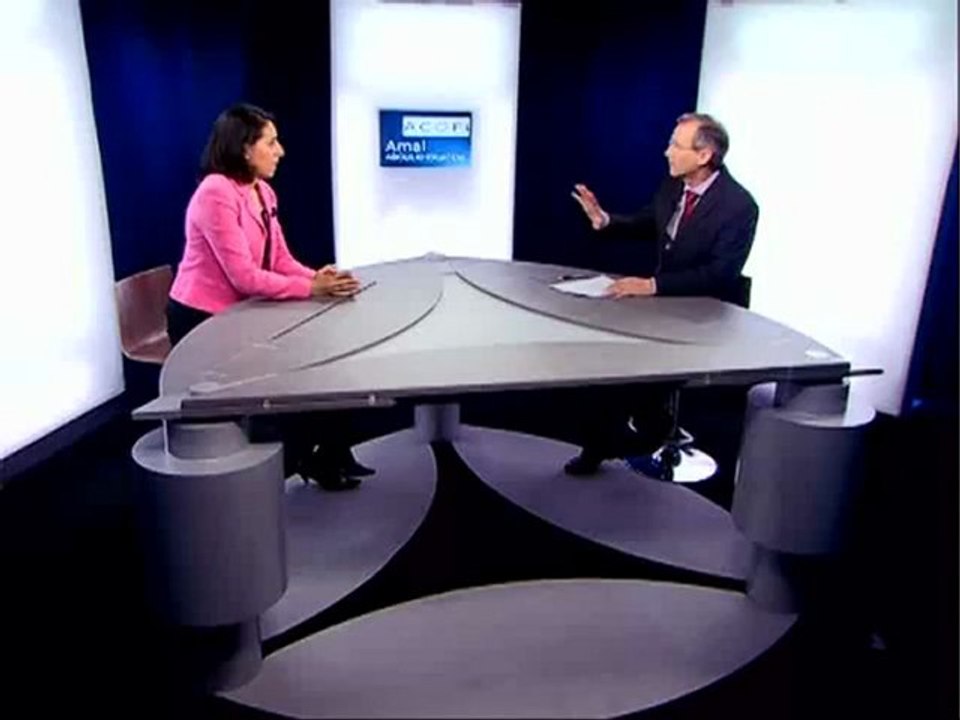 Joël Antoine reçoit Amal Aboulkhouatem, de la société de gestion Acofi