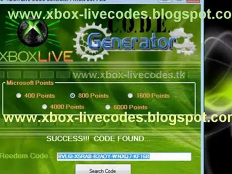 XBOX Live Free Code Unlimited Times
