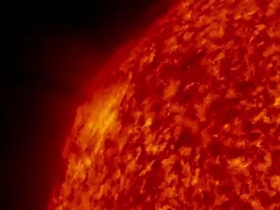 Eruption solaire du 30/03/2010 observée grâce au SDO