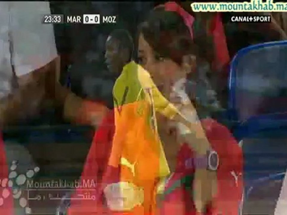 المغرب ضد الموزمبيق الشوط الأول