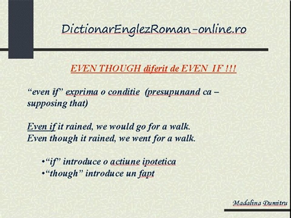 DESPITE - IN SPITE OF - ALTHOUGH - EVEN THOUGH (even if)