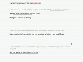 Propozitii rezolvate cu Get-Idioms