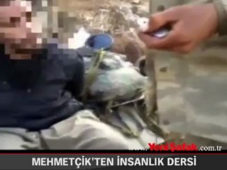 Mehmetçik teröriste insanlık dersi verdi