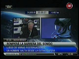Hombre se arroja desde la estratósfera. Romperá la barrera del sonido