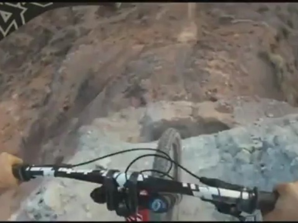 Helmet Cam of nasty bike jump crash at Red Bull Rampage 2012
