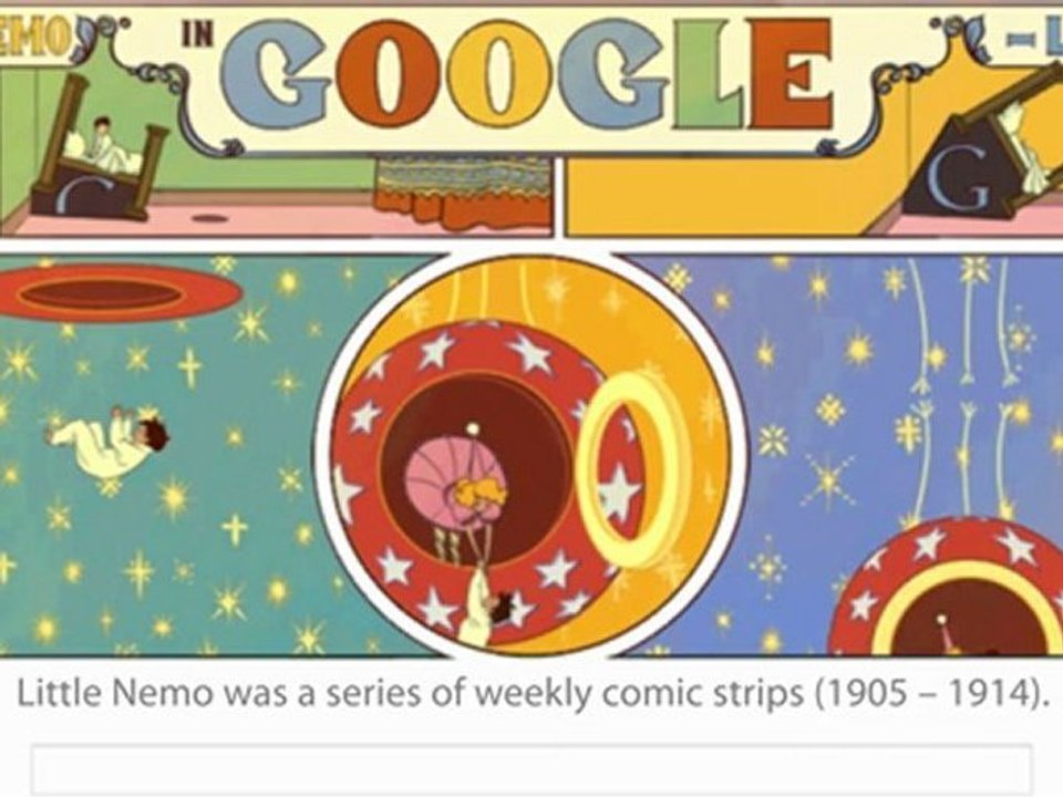 Little Nemo Google Doodle
