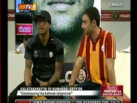 FELİPE MELO, GS TV'de yayınlanan Ülker Fan Zone'da Çocuk Saati programına konuk oldu