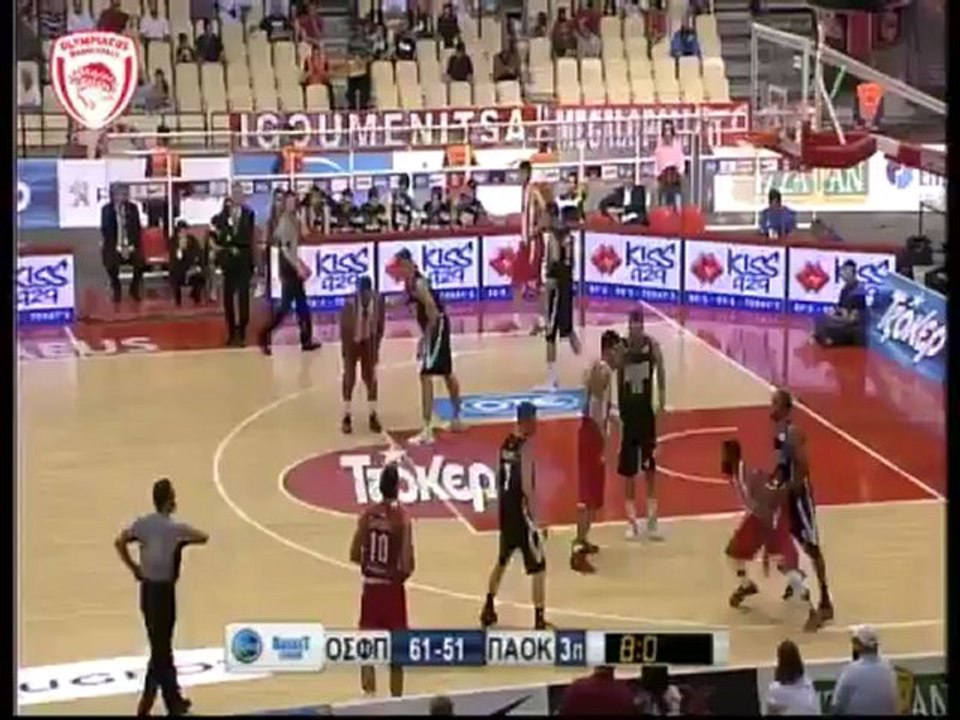 OLYMPIACOS BC VS PAOK HIGHLIGHTS (89-64) 14-10-2012