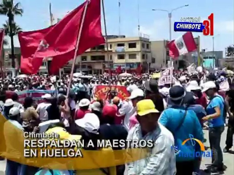 Chimbote: Asociacion de Directores respaldan a maestros que continuan en huelga