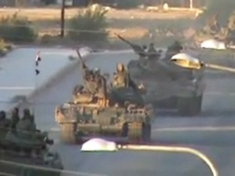Syrian T-55 Tanks Platoon in Aleppo