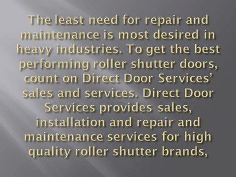 Quality Industrial Door Installations by Direct Door Services