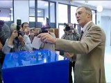 Djukanovic claims victory in Montenegro poll.