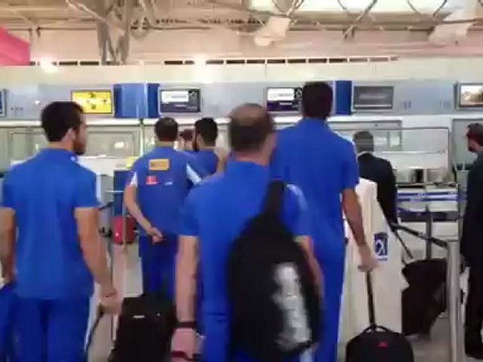 Η άφιξη των διεθνών στο αεροδρόμιο