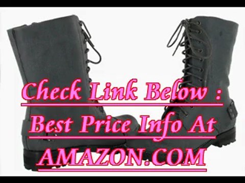 Very Volatile Dale Women's Lace Up Combat Boots - Best Womens Work Boots for Sale