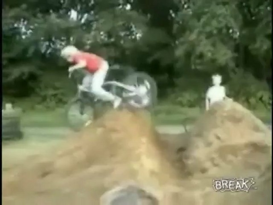 Kid Faceplants on Dirt Jump