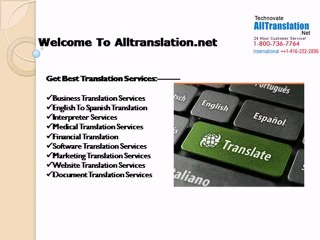 Welcome To Business Translation Services