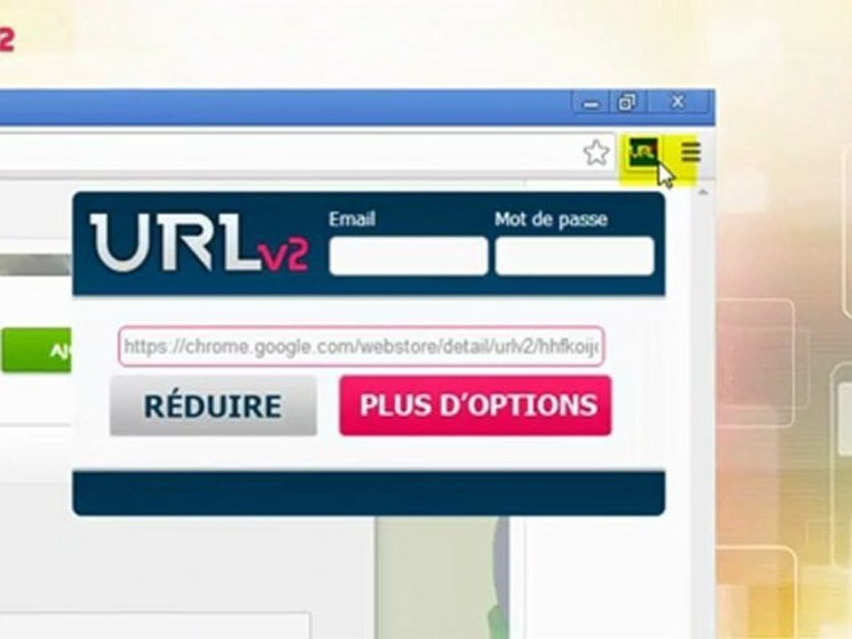 Extension URLv2.com pour Google Chrome et Mozilla Firefox