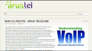 NON CLI ROUTE - ARUS TELECOM