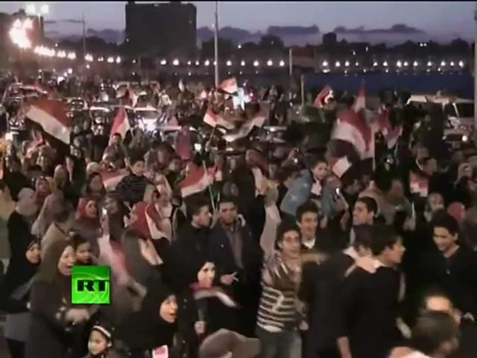 Jubilant scenes from Cairo, Alexandria as Egyptians celebrate Mubarak stepping down