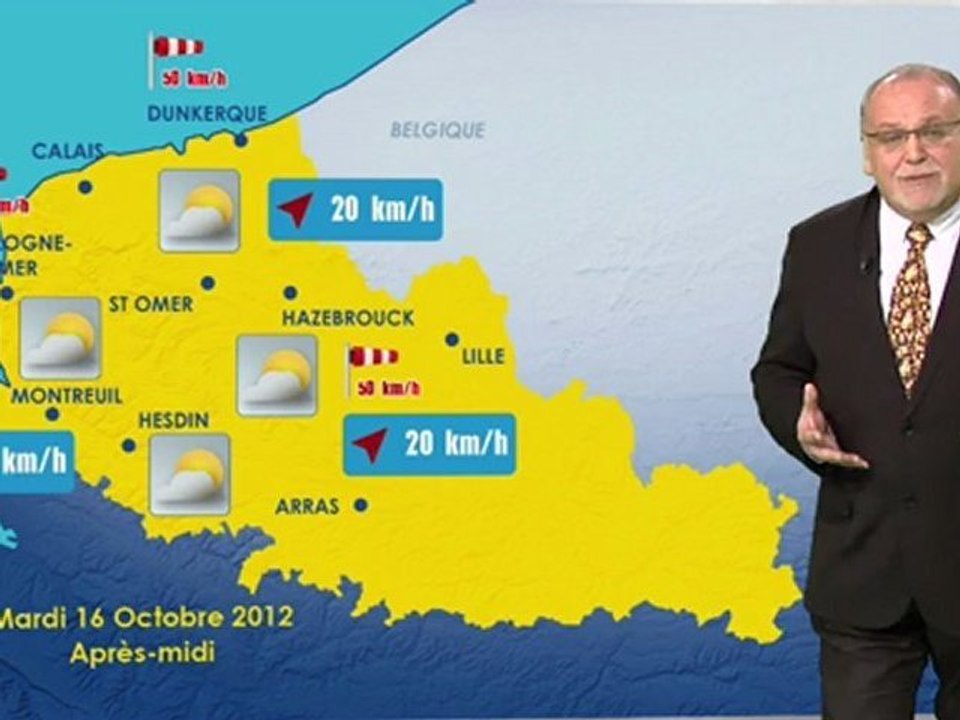 Opal'TV : La météo du mardi 16 octobre 2012
