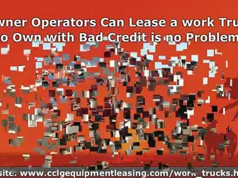 Used Work Trucks Financing, Bad Credit Ok, Start Ups Welcome